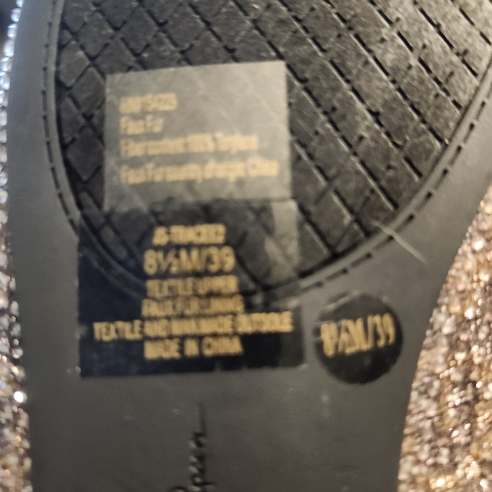 Jessica Simpson Rhinestone Brown Mules/Slippers with Bow Detail - Picture 4 of 4